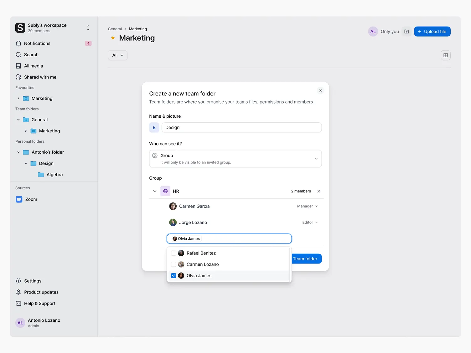 Manage permissions flow 3